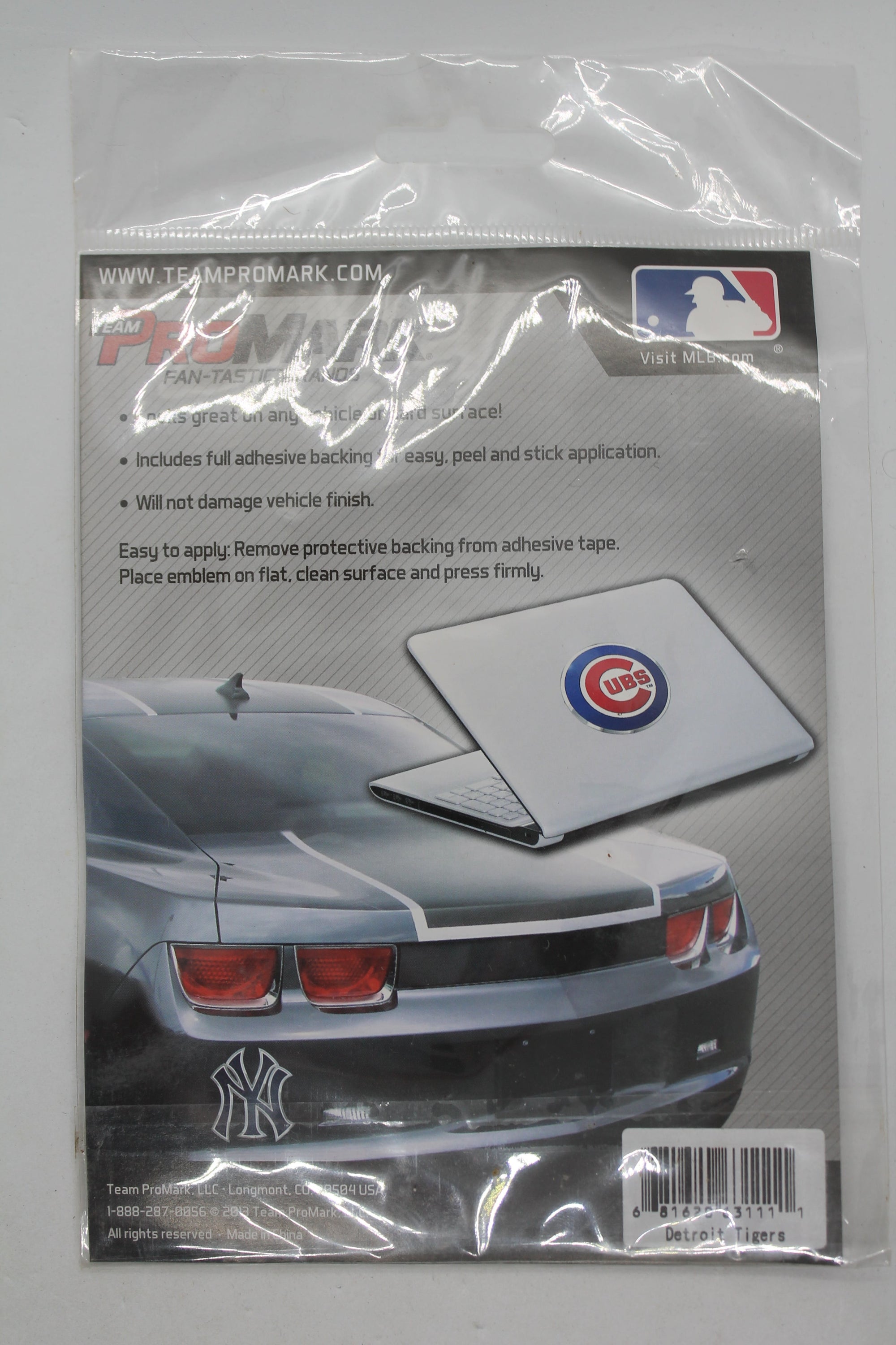 NFL Detroit Tigers Adhesive Chrome Logo - Auto Emblem - ProMark