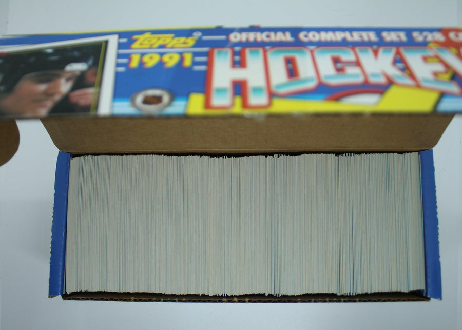 1991-92 Topps Hockey Card Complete Set 528 Cards - Opened