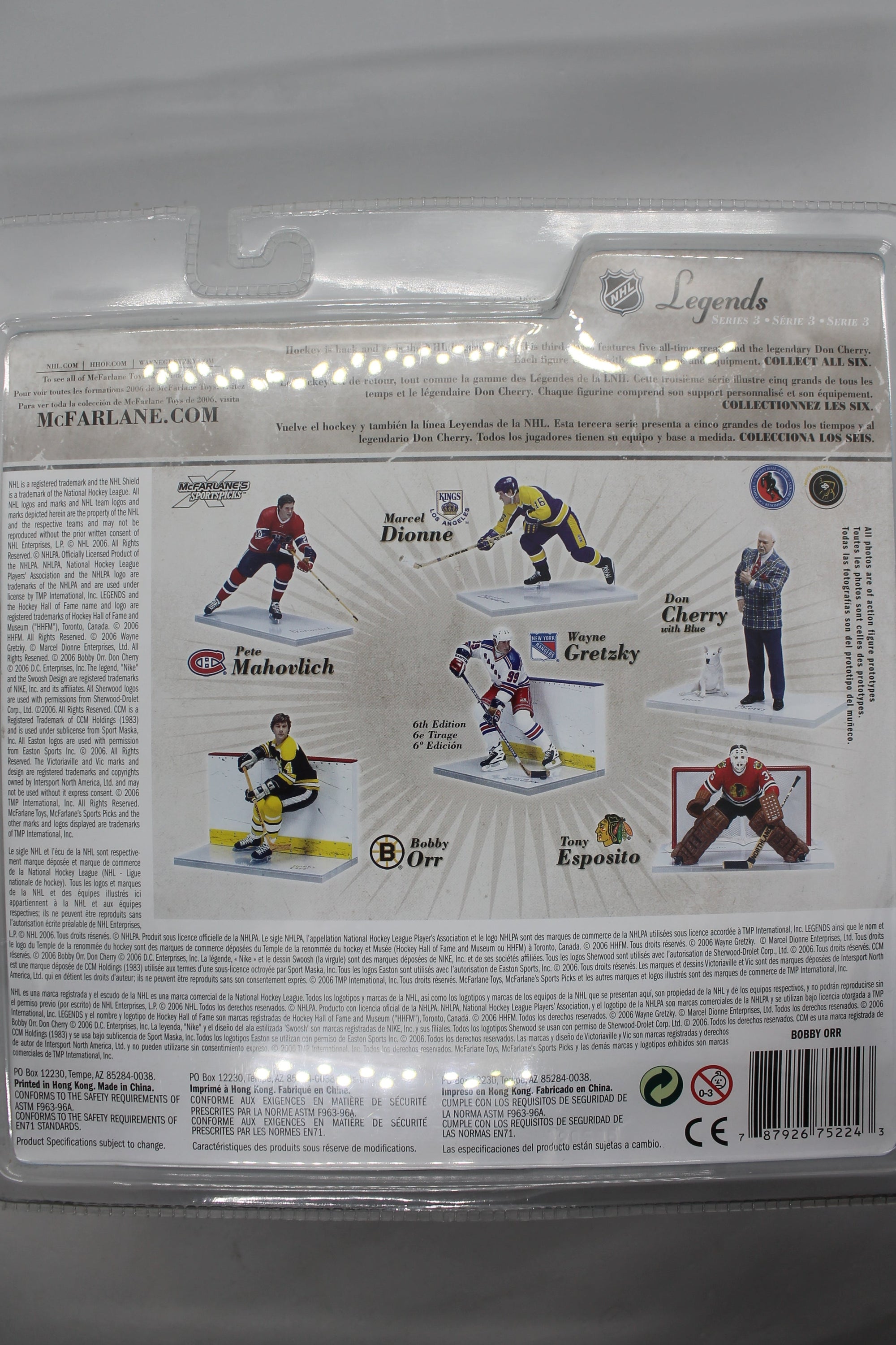 Bobby Orr McFarlane 2006 NHL Legends Series 3 variant - Boston Bruins Figure