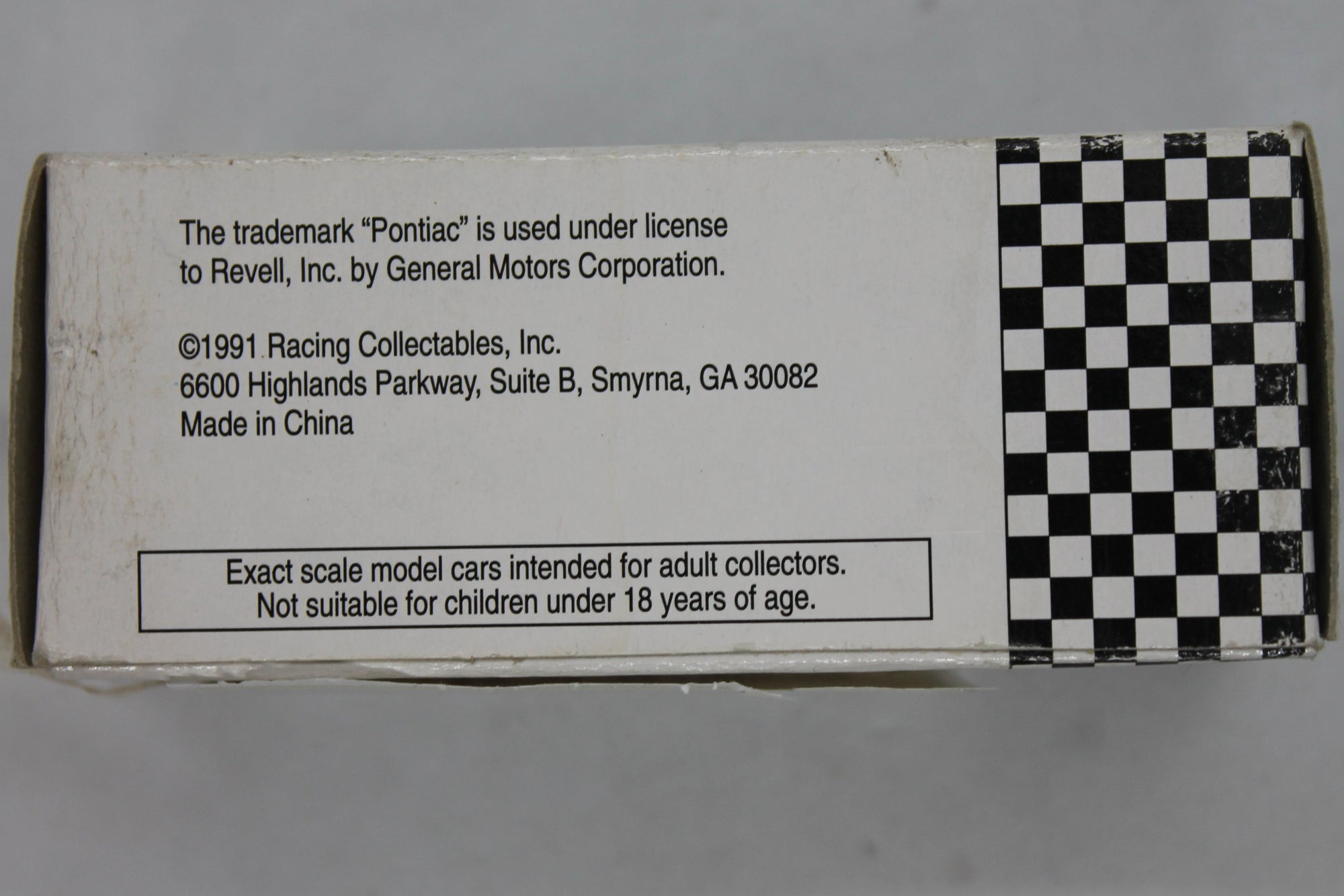 1991 Racing Collectables #93 Racing Collectables Pontiac - 1/64th scale