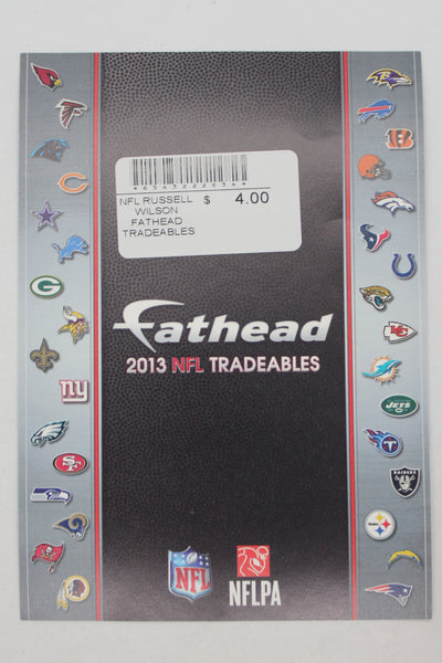 NFL Seattle Seahawks Russell Wilson 2013 Fathead Tradeables (5 inches x 7 inches)