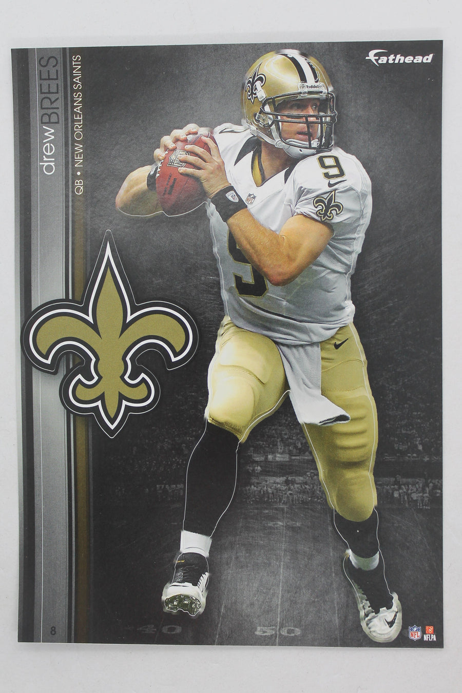 NFL New Orlean Saints Drew Brees 2013 Fathead Tradeables (5 inches x 7 inches)