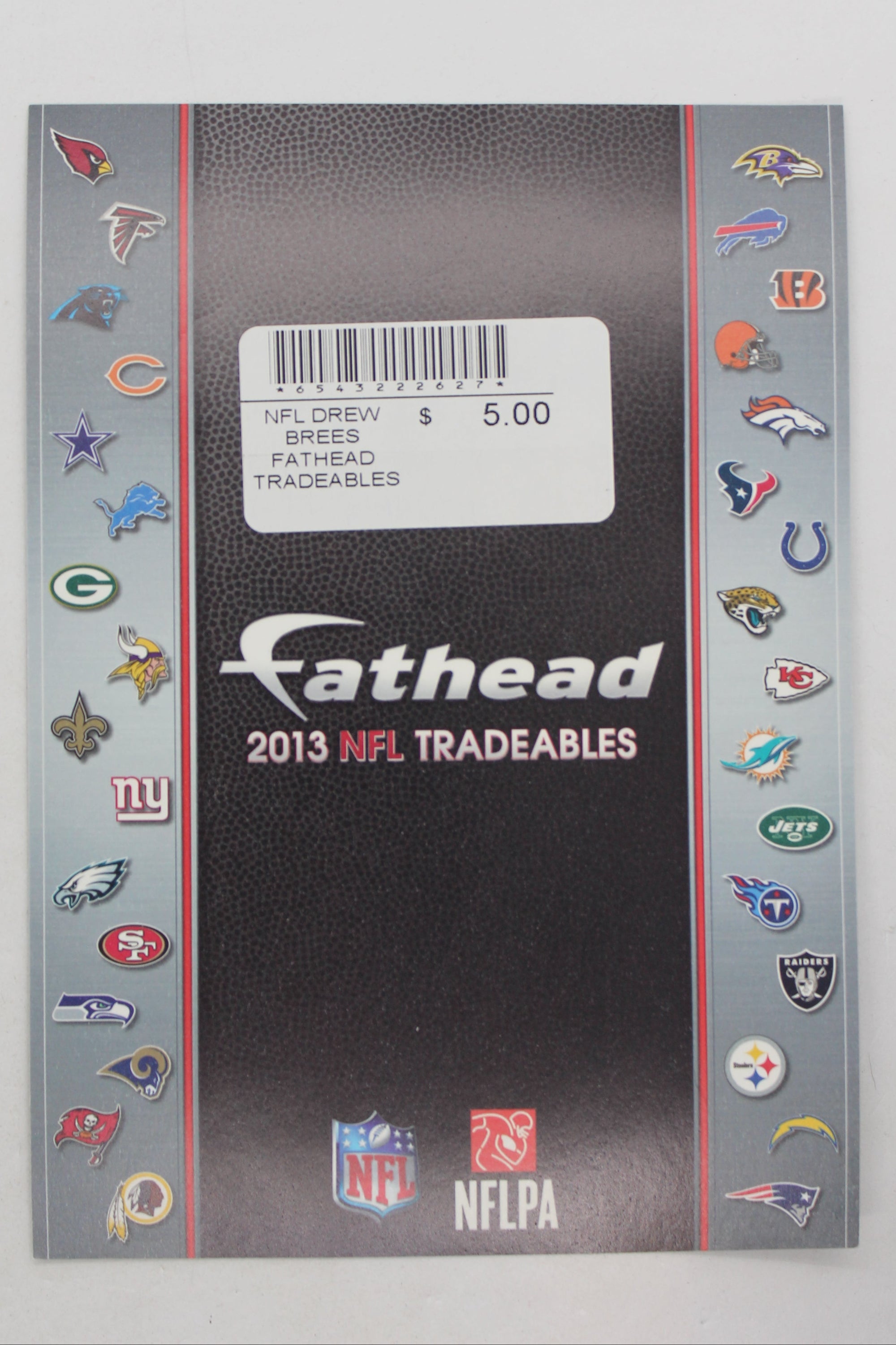 NFL New Orlean Saints Drew Brees 2013 Fathead Tradeables (5 inches x 7 inches)