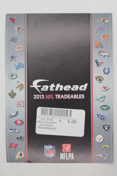 NFL New England Patriots Rob Gronkowski 2013 Fathead Tradeables (5 inches x 7 inches)