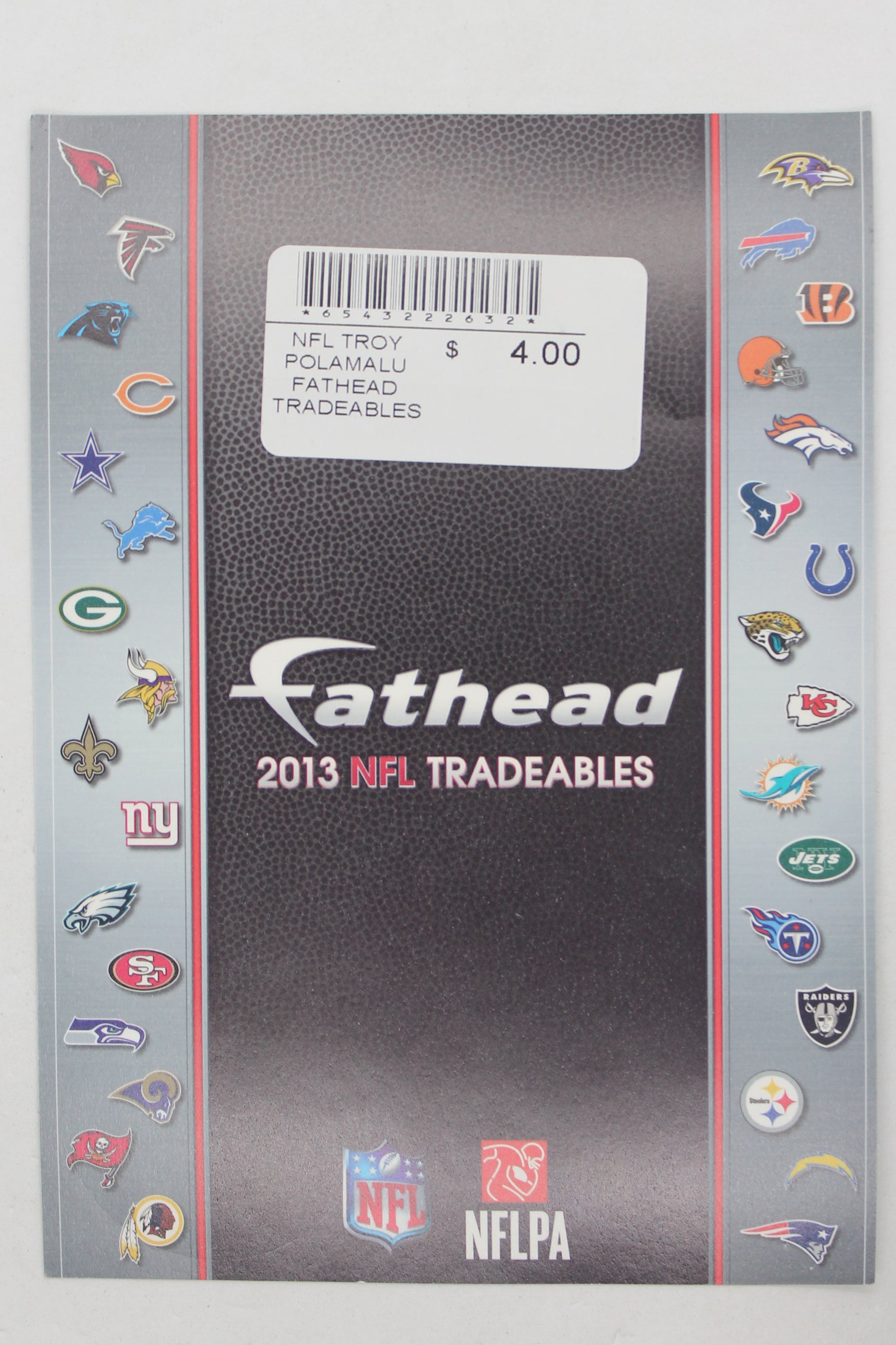 NFL Pittsburgh Steelers Troy Polamalu 2013 Fathead Tradeables (5 inches x 7 inches)