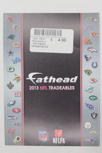 NFL Pittsburgh Steelers Troy Polamalu 2013 Fathead Tradeables (5 inches x 7 inches)