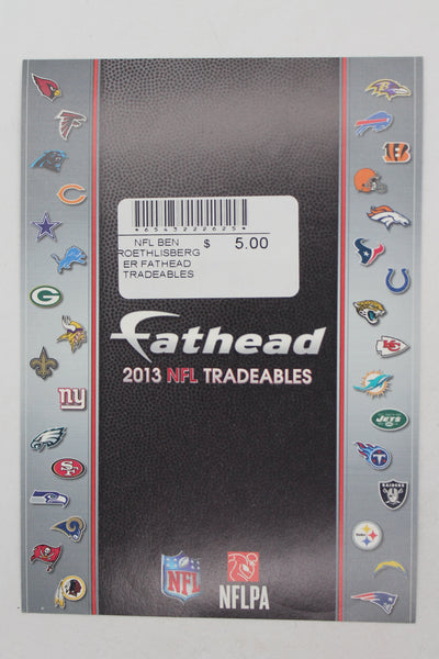 NFL Pittsburgh Steelers Ben Roethlisberger 2013 Fathead Tradeables (5 inches x 7 inches)