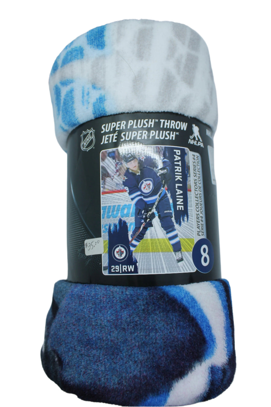 NHL Winnipeg Jets Patrik Laine Super Plush Throw (Blanket) 46" x 60" SALE