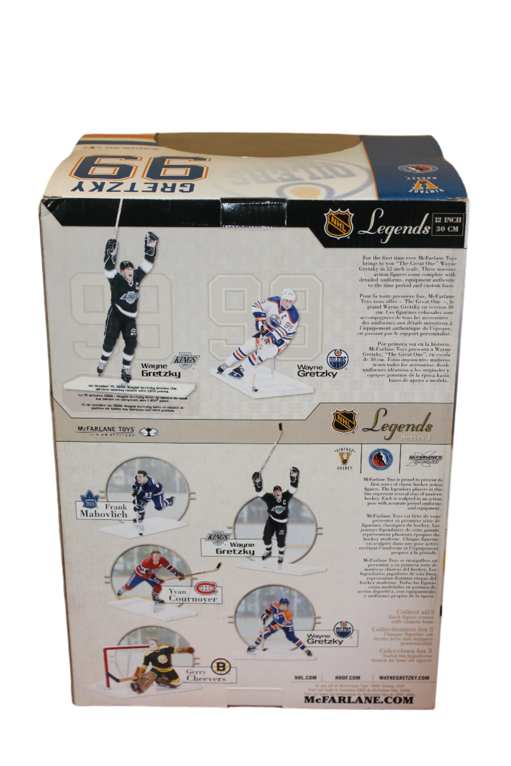 WAYNE GRETZKY MCFARLANE LEGENDS 12" EDMONTON OILERS ACTION FIGURE