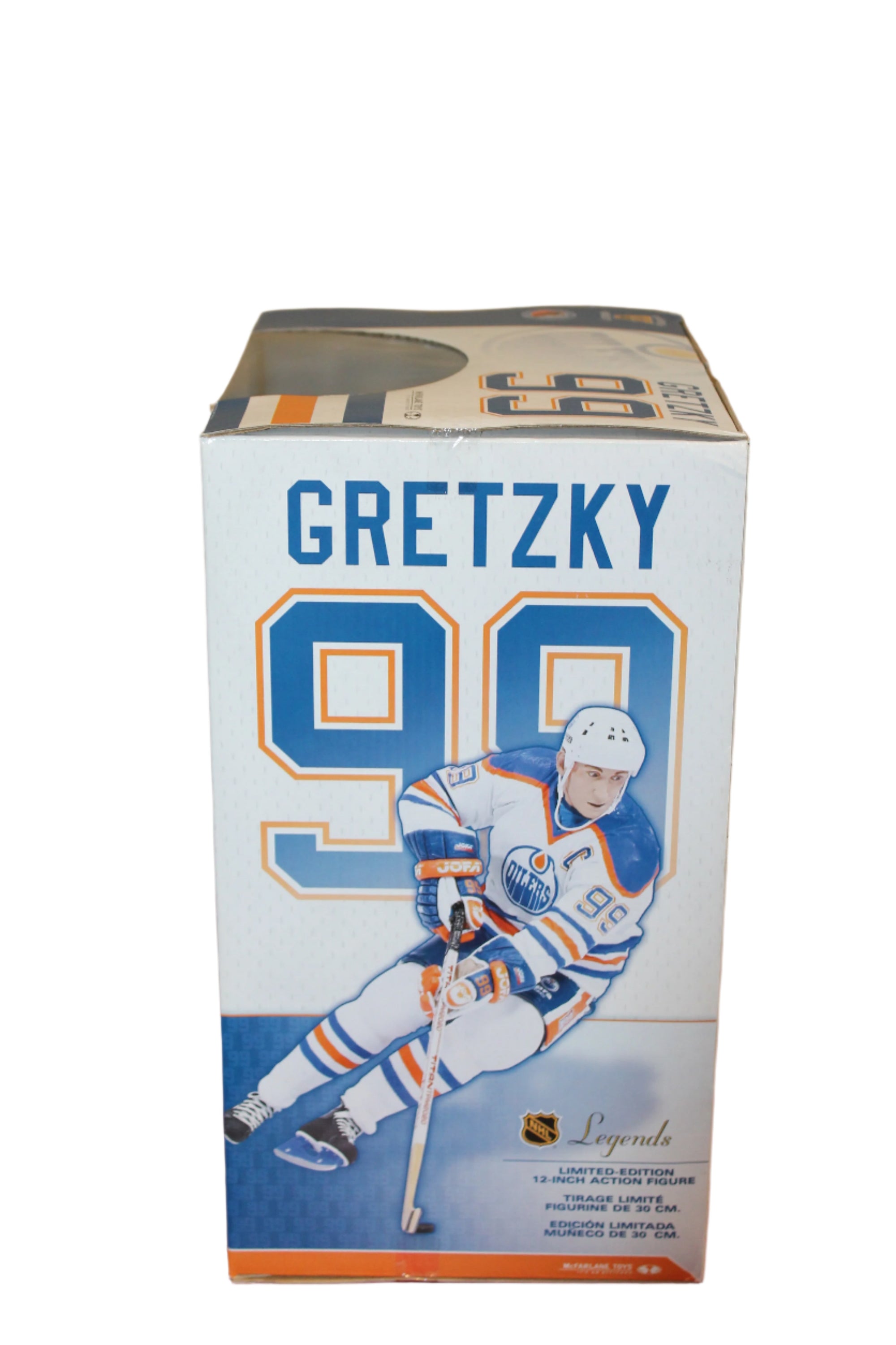 WAYNE GRETZKY MCFARLANE LEGENDS 12" EDMONTON OILERS ACTION FIGURE