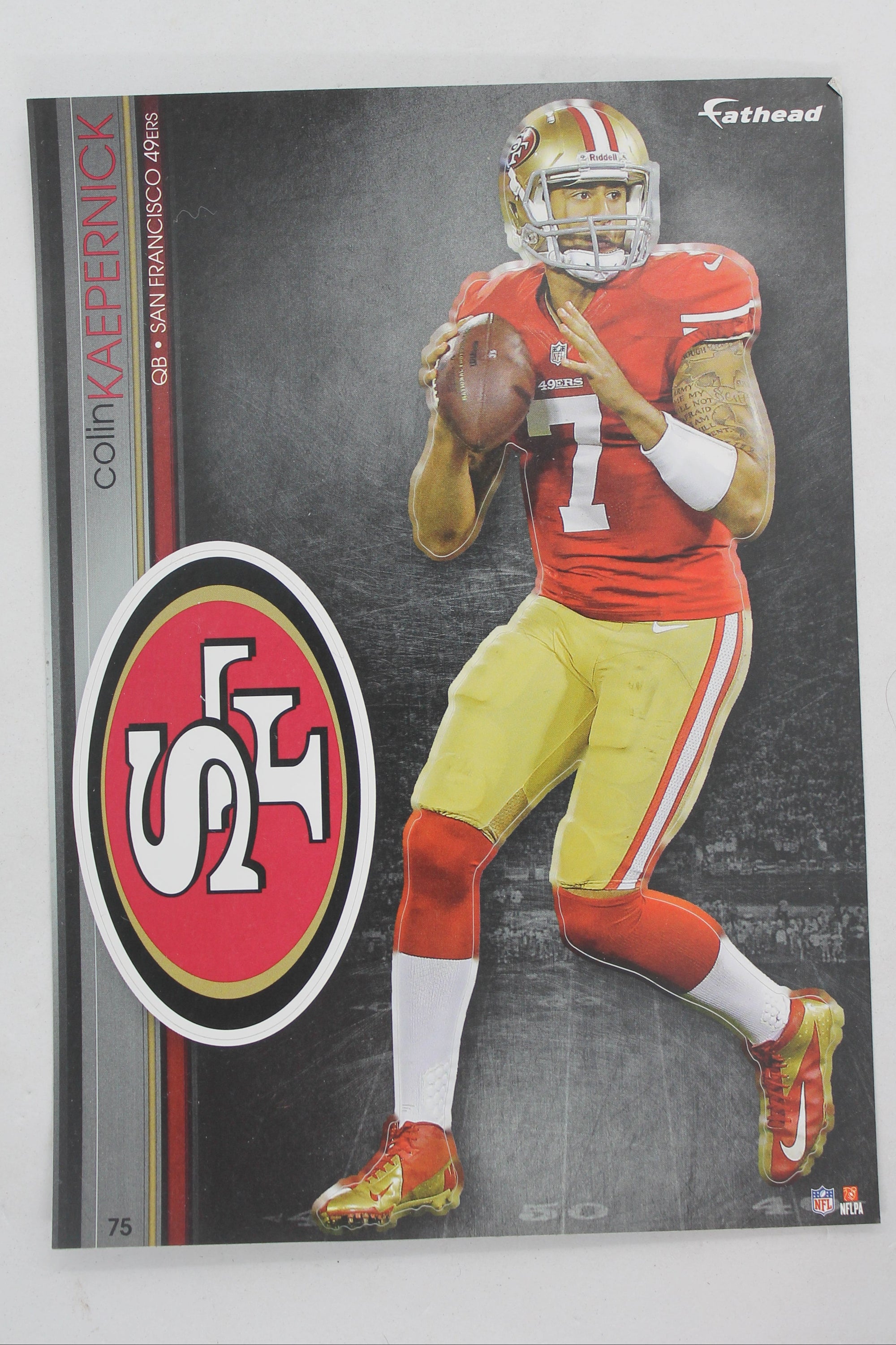 NFL San Francisco 49ers Colin Kaepernick 2013 Fathead Tradeables (5 inches x 7 inches)
