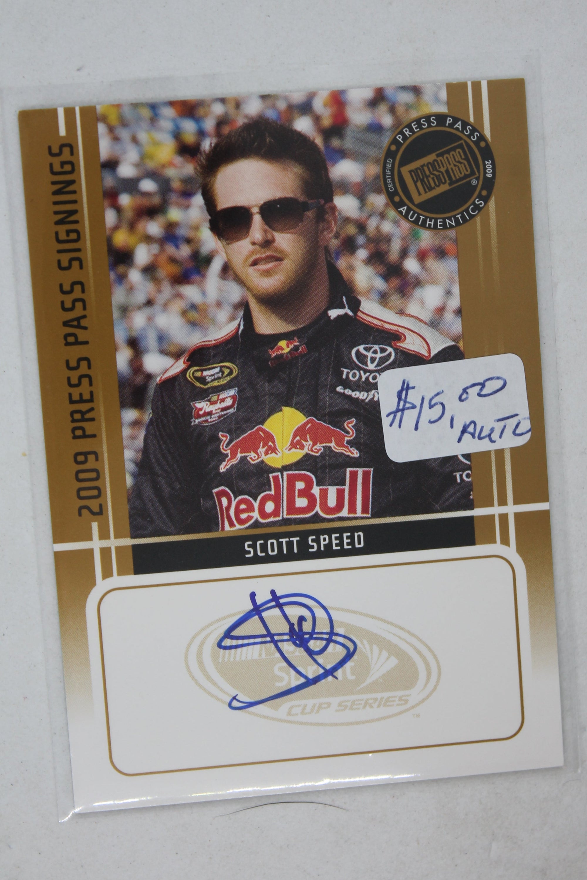 Scott Speed 2009 Press Pass - Press Pass Signings