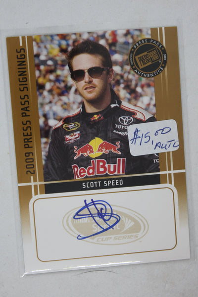 Scott Speed 2009 Press Pass - Press Pass Signings