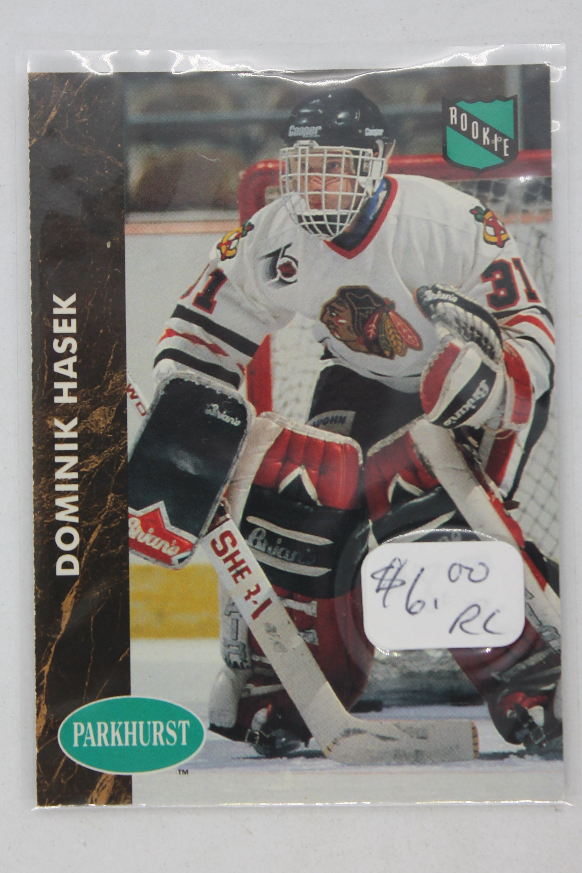 Dominik Hasek 1991-92 Parkhurst Rookie Card - Detroit Red Wings