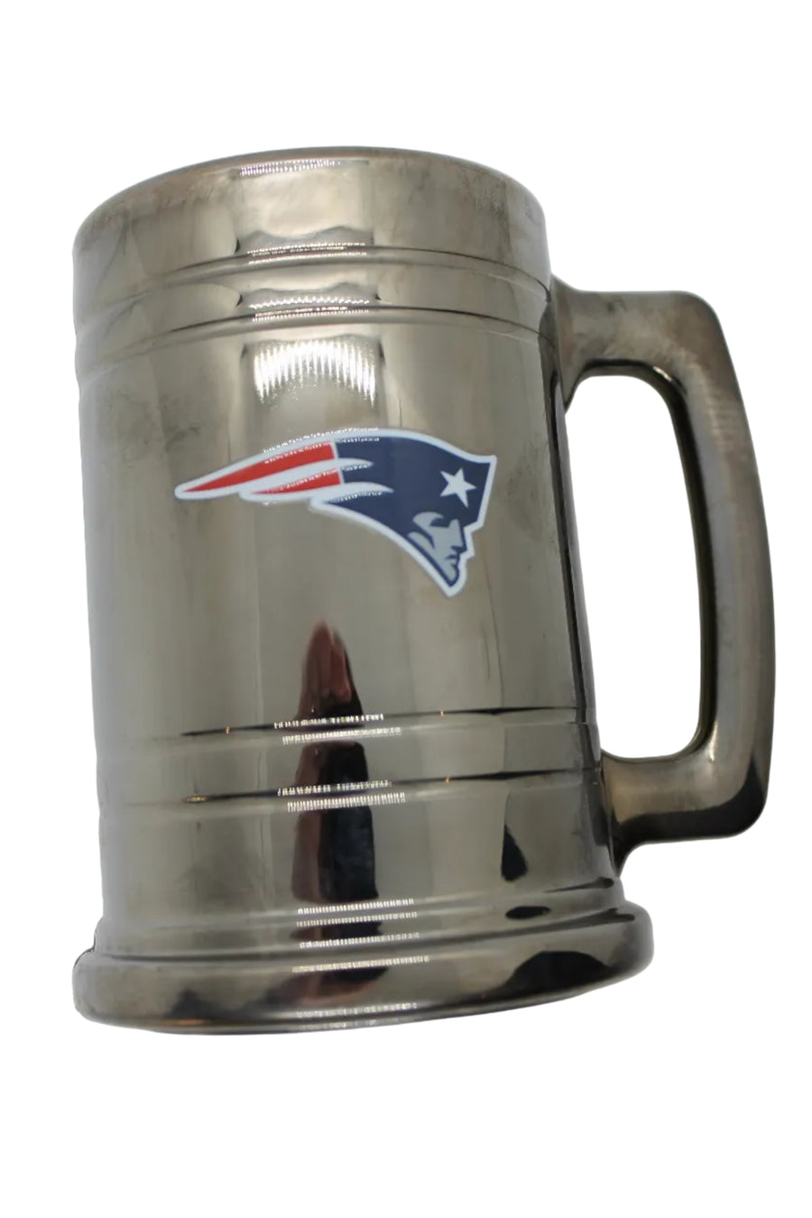 NFL New England Patriots Chrome Beer Stein