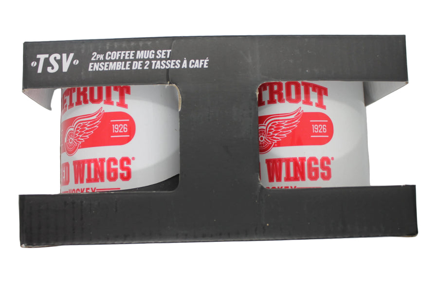 NHL Detroit Red Wings Coffee Mug 2 Pack Set