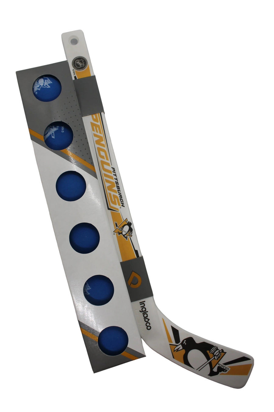 NHL Pittsburgh Penguins Plastic Mini Stick with 6 Foam Balls