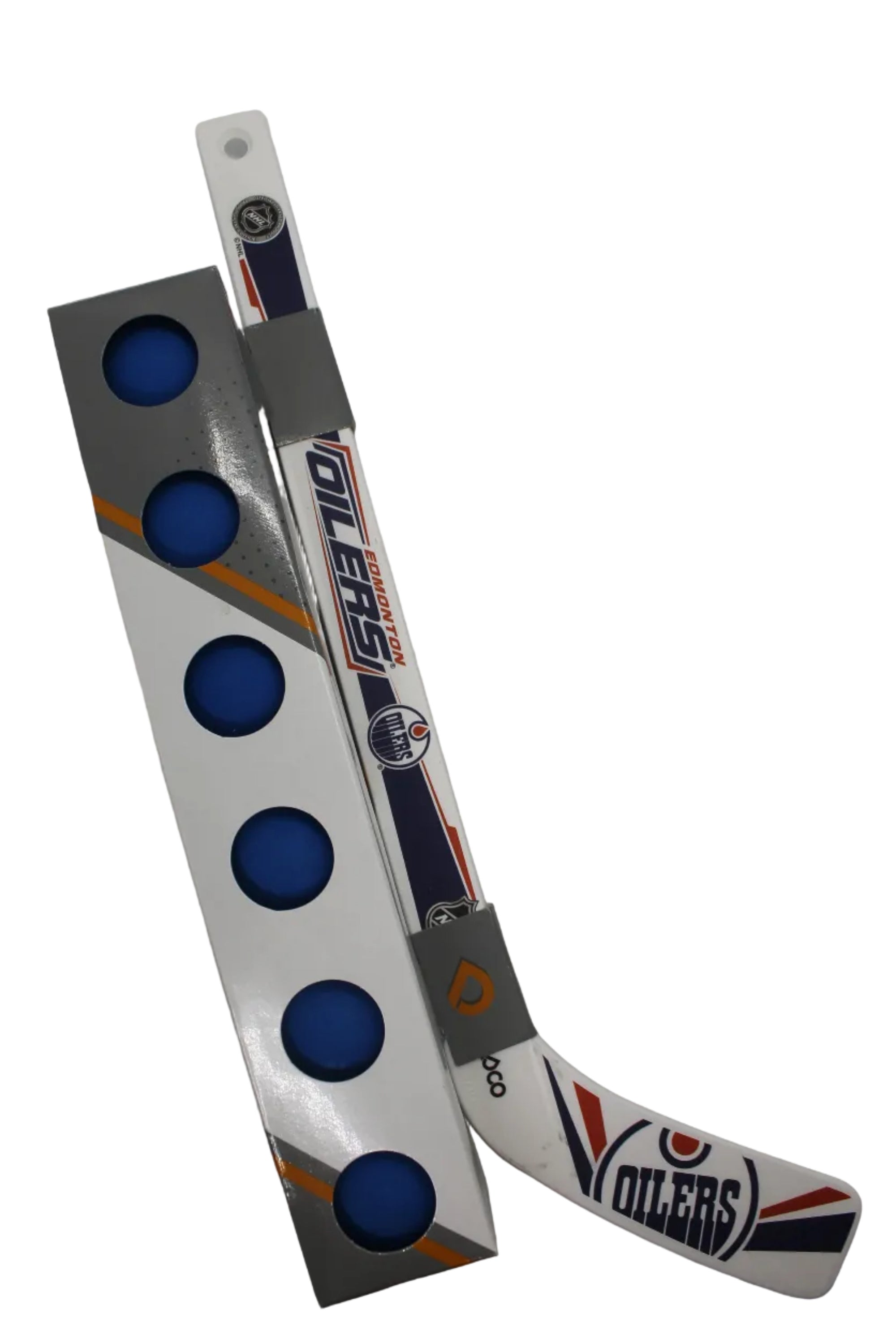 NHL Edmonton Oilers Plastic Mini Stick with 6 Foam Balls