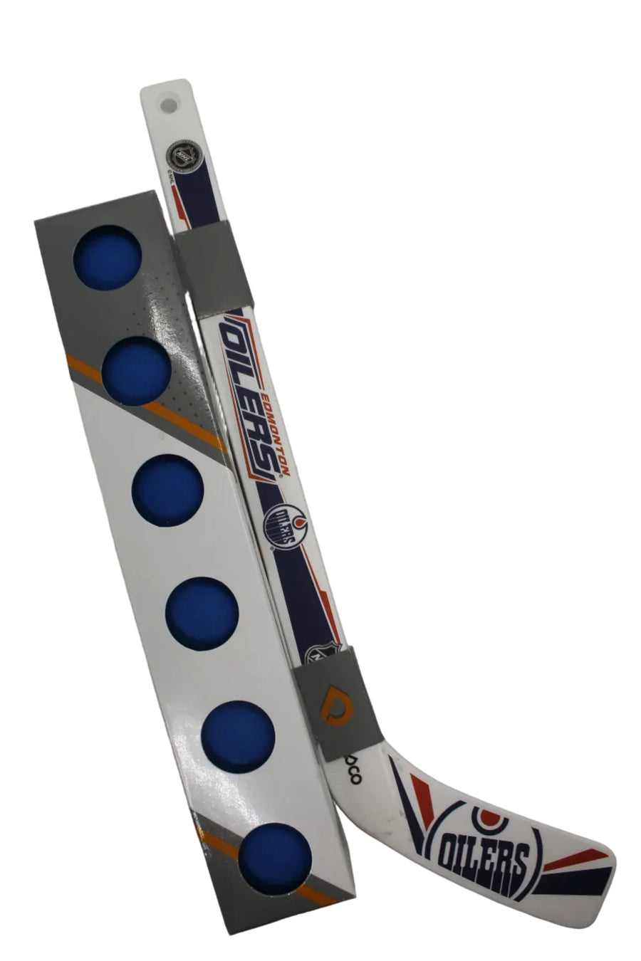 NHL Edmonton Oilers Plastic Mini Stick with 6 Foam Balls