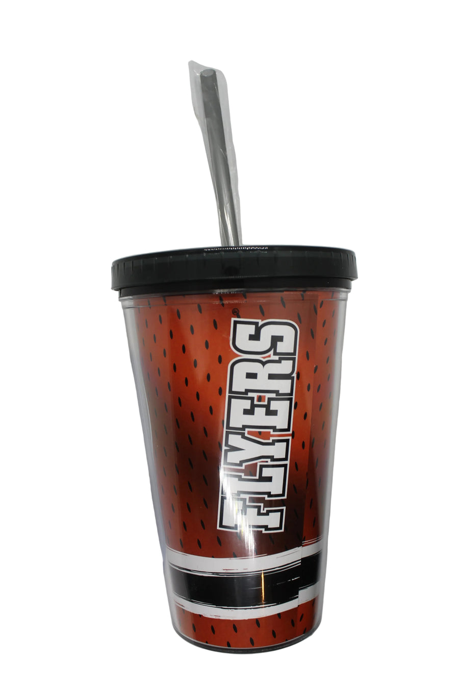 NHL Philadelphia Flyers Plastic Tumbler Mug with Straw