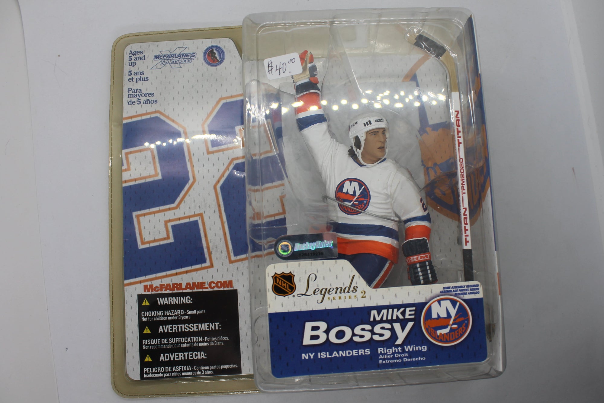 Mike Bossy NY Islanders NHL McFarlane Legends Series 2 Figure - 2005