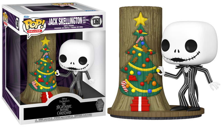 Funko POP Deluxe Jack Skellington with Christmas Door #1360-Disney Nightmare Before Christmas 30th