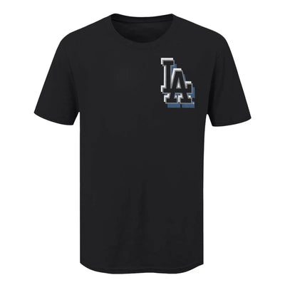 MLB - Men's Los Angeles Dodgers Tricolor T-Shirt - Black
