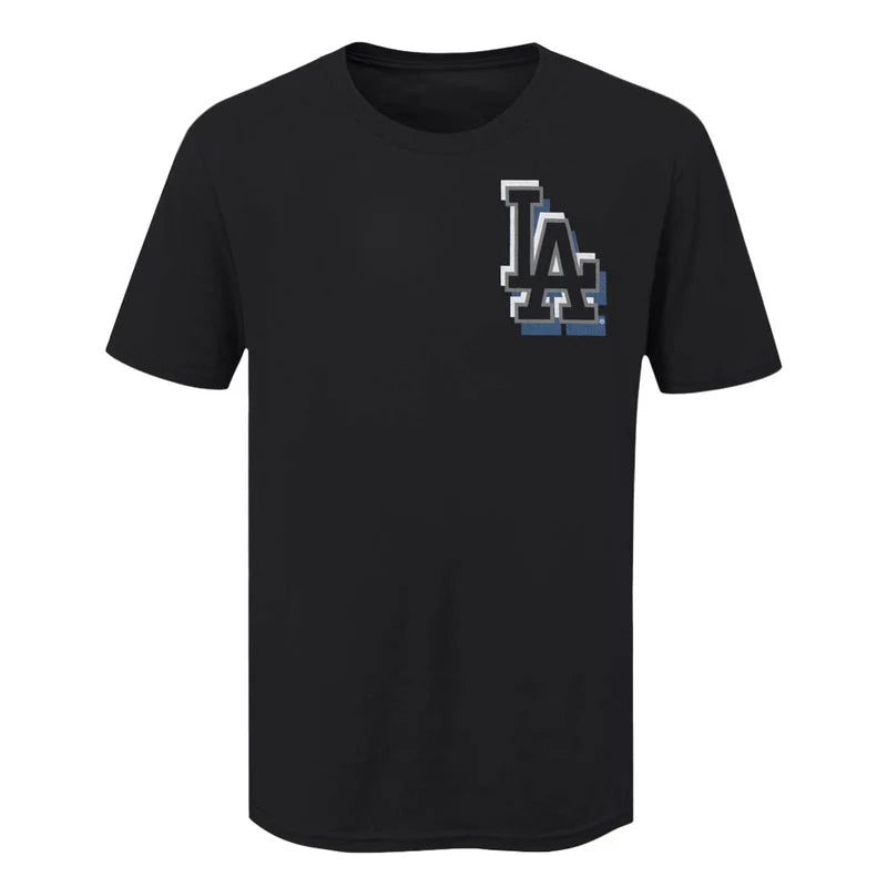 MLB - Men's Los Angeles Dodgers Tricolor T-Shirt - Black