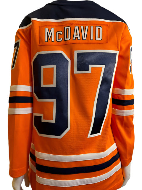 NHL Women's Edmonton Oilers "McDavid" Fanatics Breakaway Home Jersey (online only)
