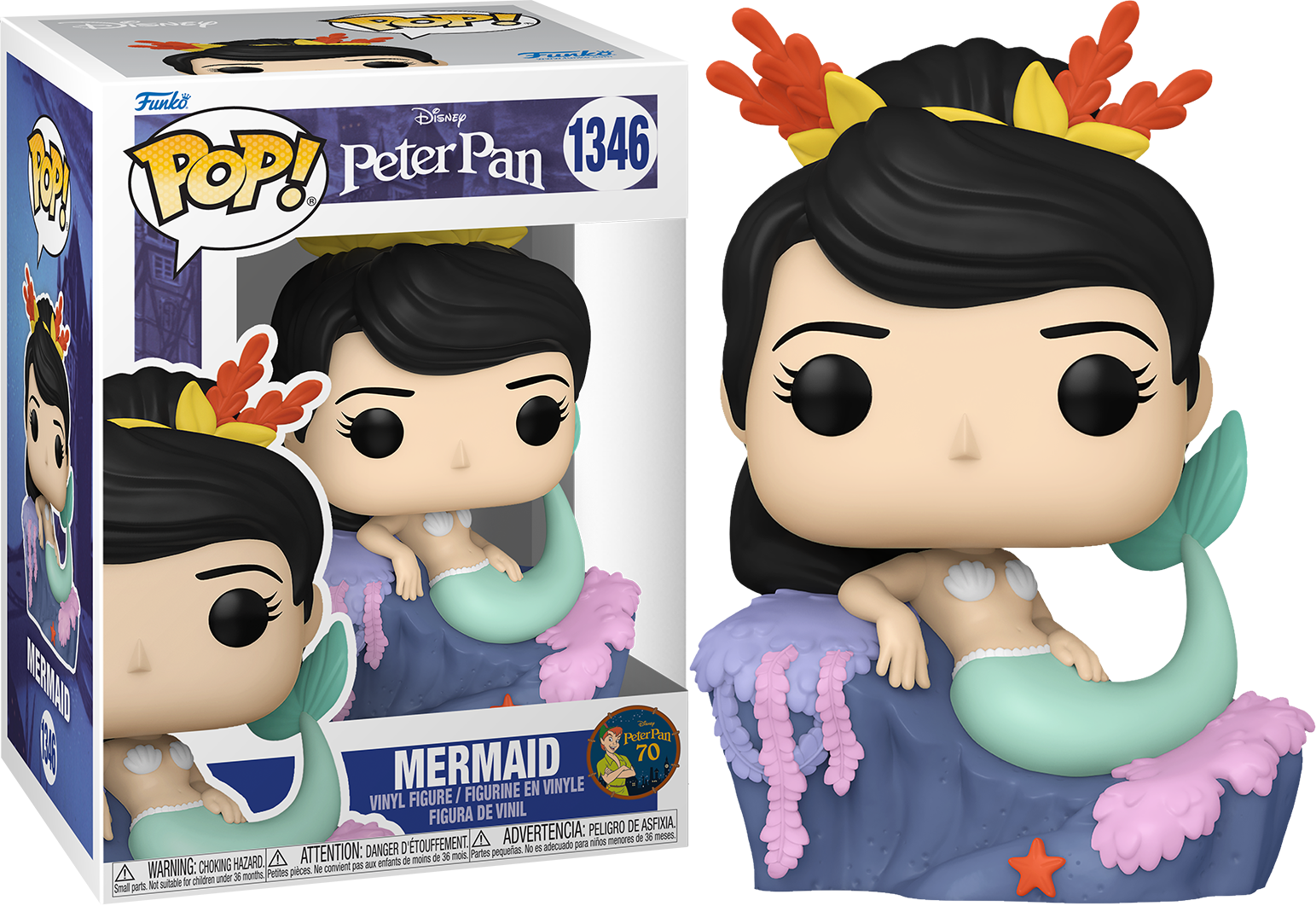 Funko POP Mermaid  #1346 Disney Peter Pan 70th Anniversary