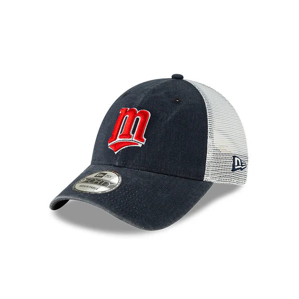 MLB Minnesota Twins New Era 9Forty Cooperstown Washed Trucker Adjustable Hat