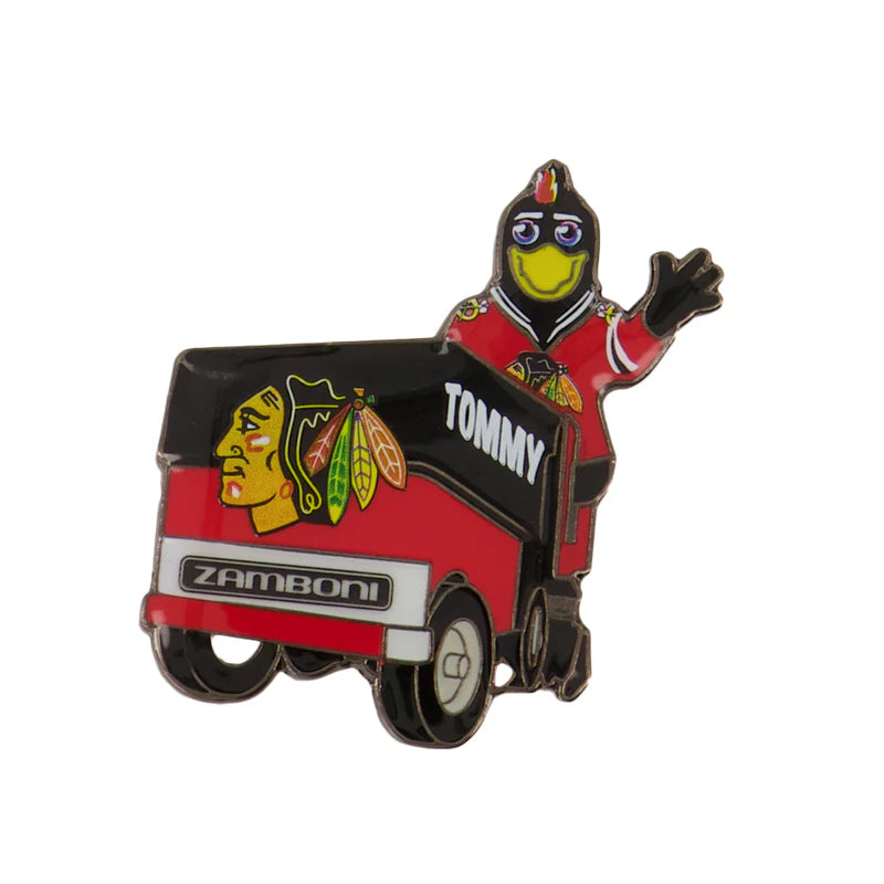 NHL - Chicago Blackhawks Mascot "Tommy" Zamboni Pin