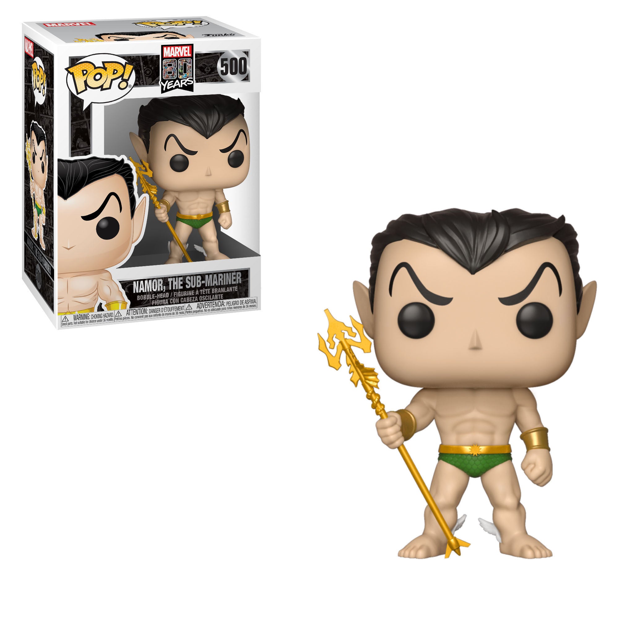 Funko Pop Namor, the Sub-Mariner #500 - Marvel 80 Years