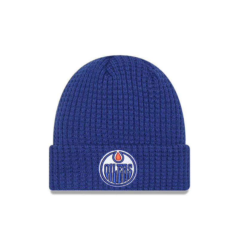NHL Edmonton Oilers New Era Waffle Knit Hat