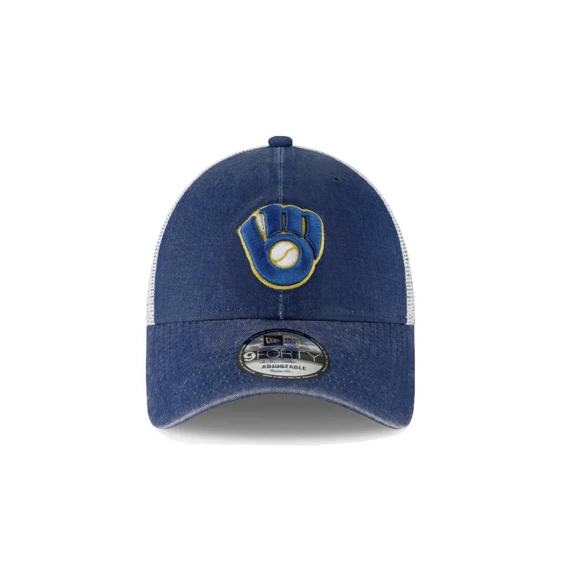 MLB New Era - Milwaukee Brewers Cooperstown 9FORTY Trucker Hat