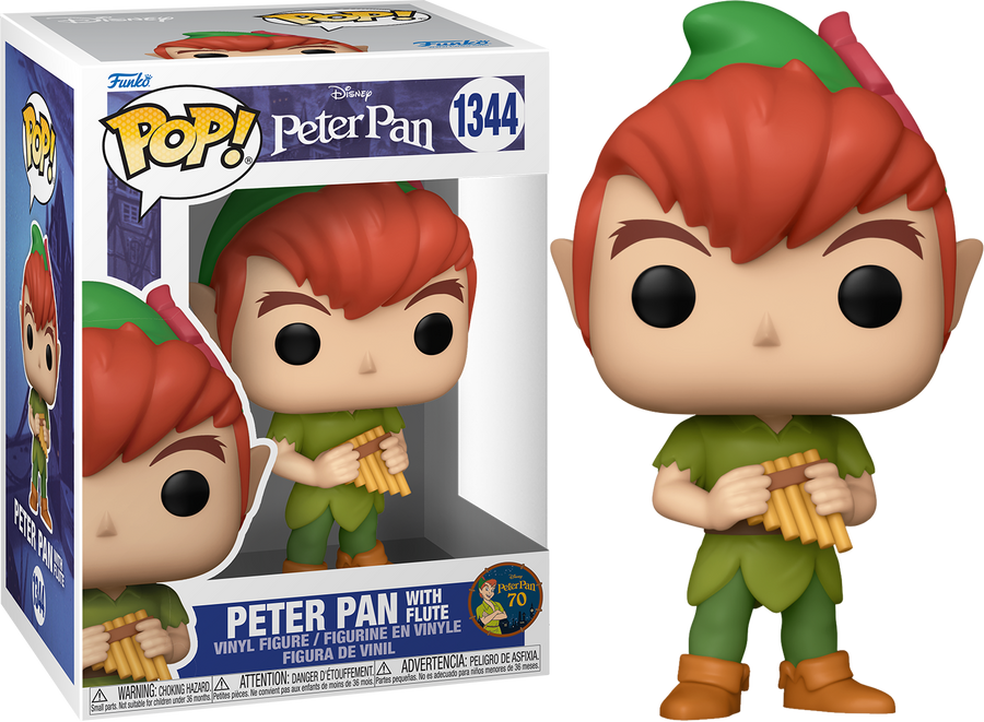 Funko POP Peter Pan with Flute  #1344 Disney Peter Pan 70th Anniversary