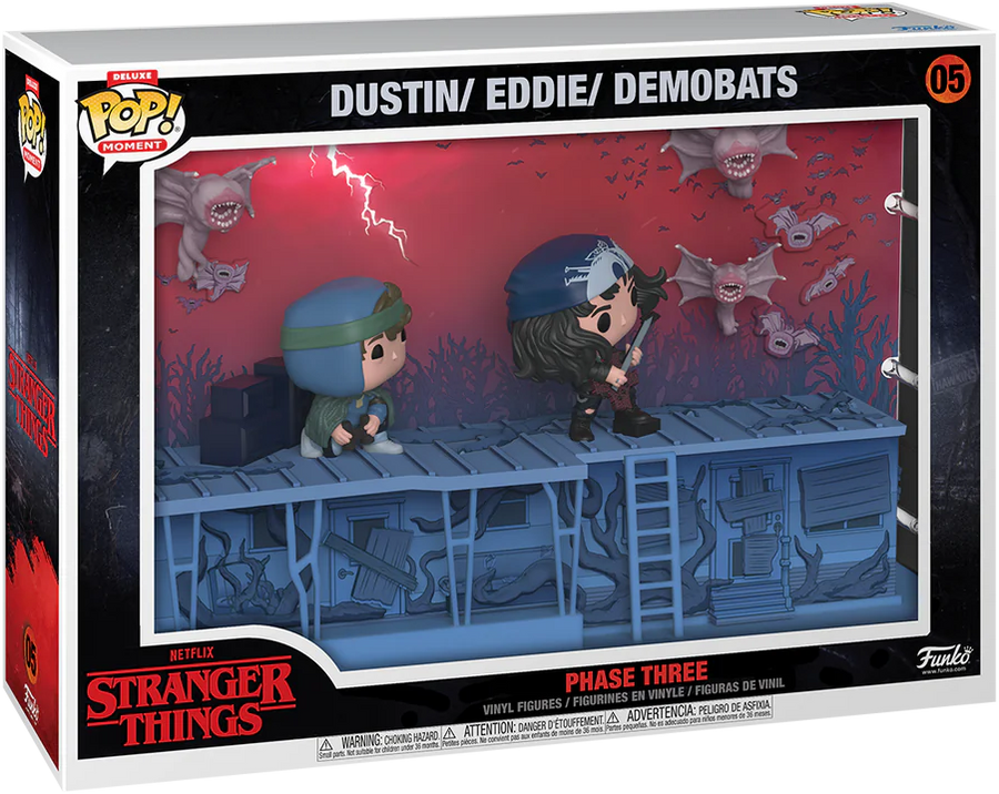 Funko POP Deluxe Moment Phase Three (Dustin/ Eddie/ Demobats) - Stranger Things