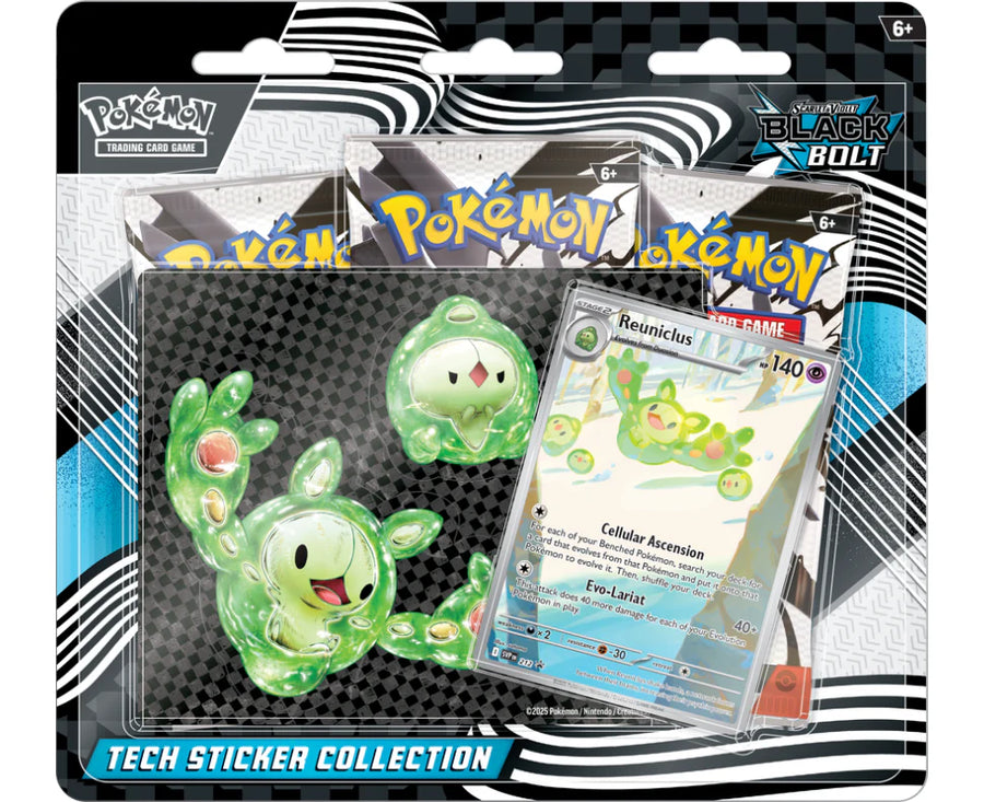 Pokemon Scarlet & Violet Black Bolt Tech Sticker Collection
