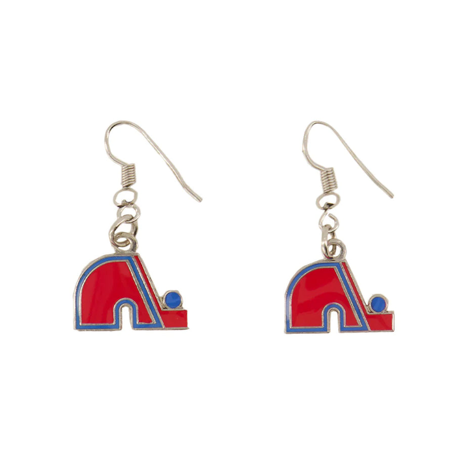 NHL Quebec Nordiques Dangle Earrings