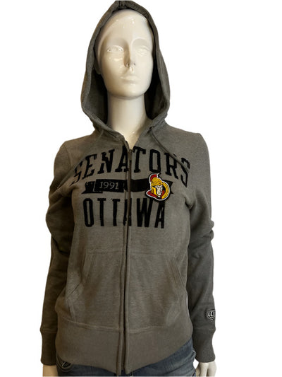 NHL Ottawa Senators Women's OTH Full Zip Hoodie (grey)-online only