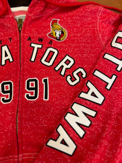 NHL Ottawa Senators Women's OTH Full Zip Hoodie (red) -online only
