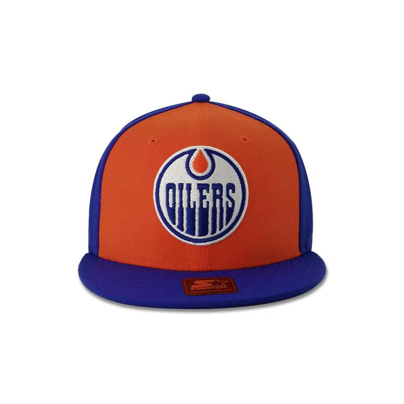 NHL Edmonton Oilers Starter Flatbrim Snapback Hat - Starter