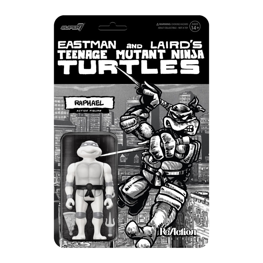 Raphael Teenage Mutant Ninja Turtles 3.75” Action Figure (Greyscale) - Super7 Reaction