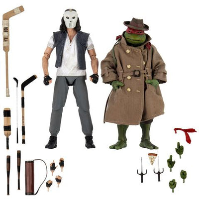 NECA TMNT Teenage Mutant Ninja Turtles Casey Jones & Raphael (2-Pack) -Nickelodeon