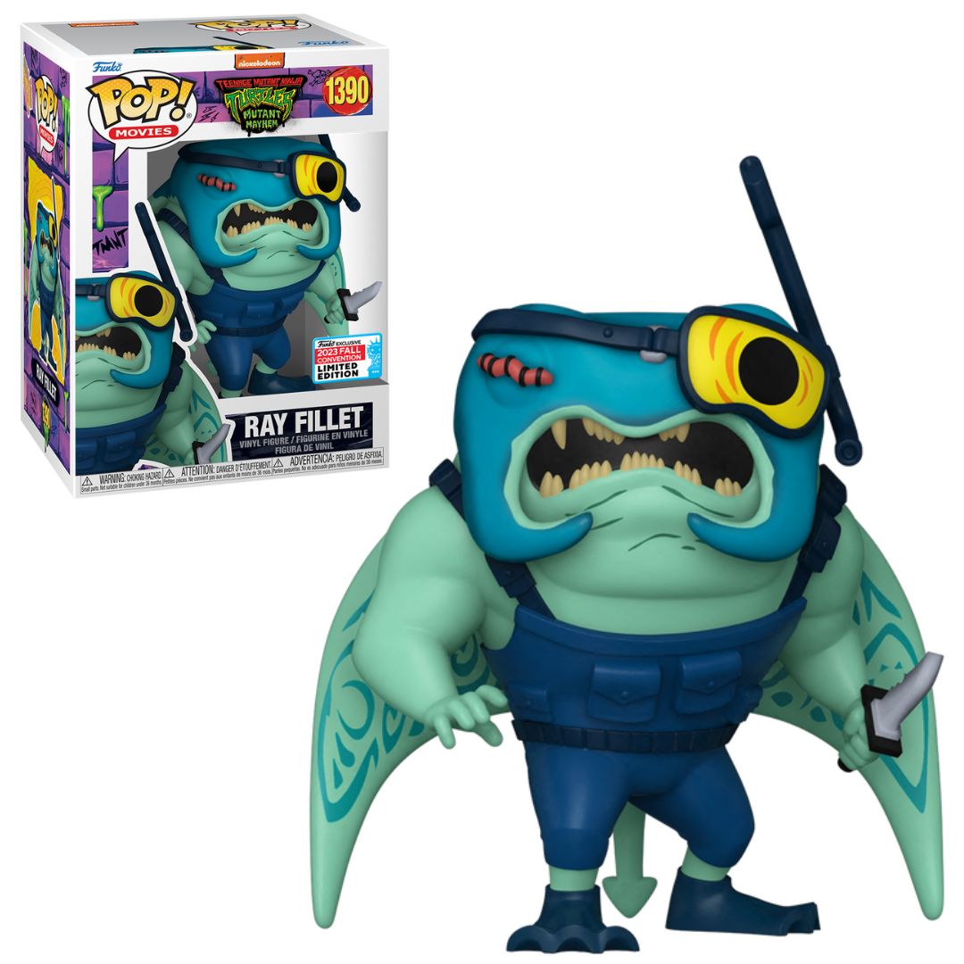 Funko POP Ray Fillet #1390 Funko 2023 Fall Convention- Teenage Mutant Ninja Turtles Mutant Mayhem