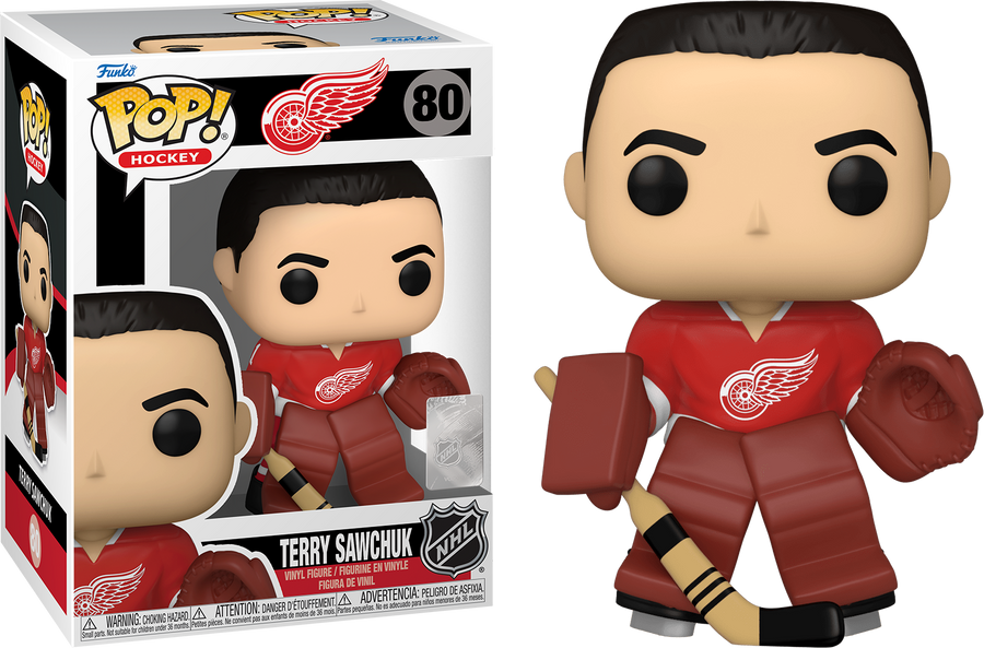 Funko POP NHL Legends Terry Sawchuk #80 - Detroit Red Wings