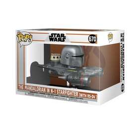 Funko POP Ride The Mandalorian in N-1 Starfighter (with R5-D5) #670 -Star Wars Mandalorian