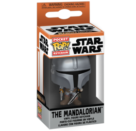 Funko POP The Mandalorian with Darksaber Keychain Pocket POP - Star Wars Mandalorian