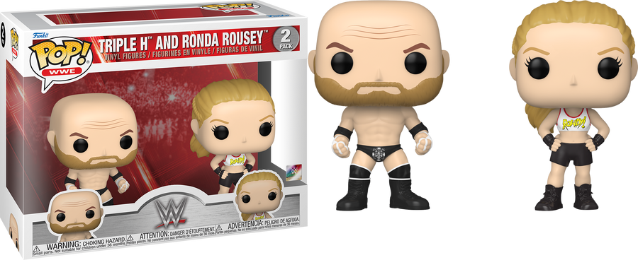 Funko POP WWE Triple H and Ronda Rousey 2pk WWE