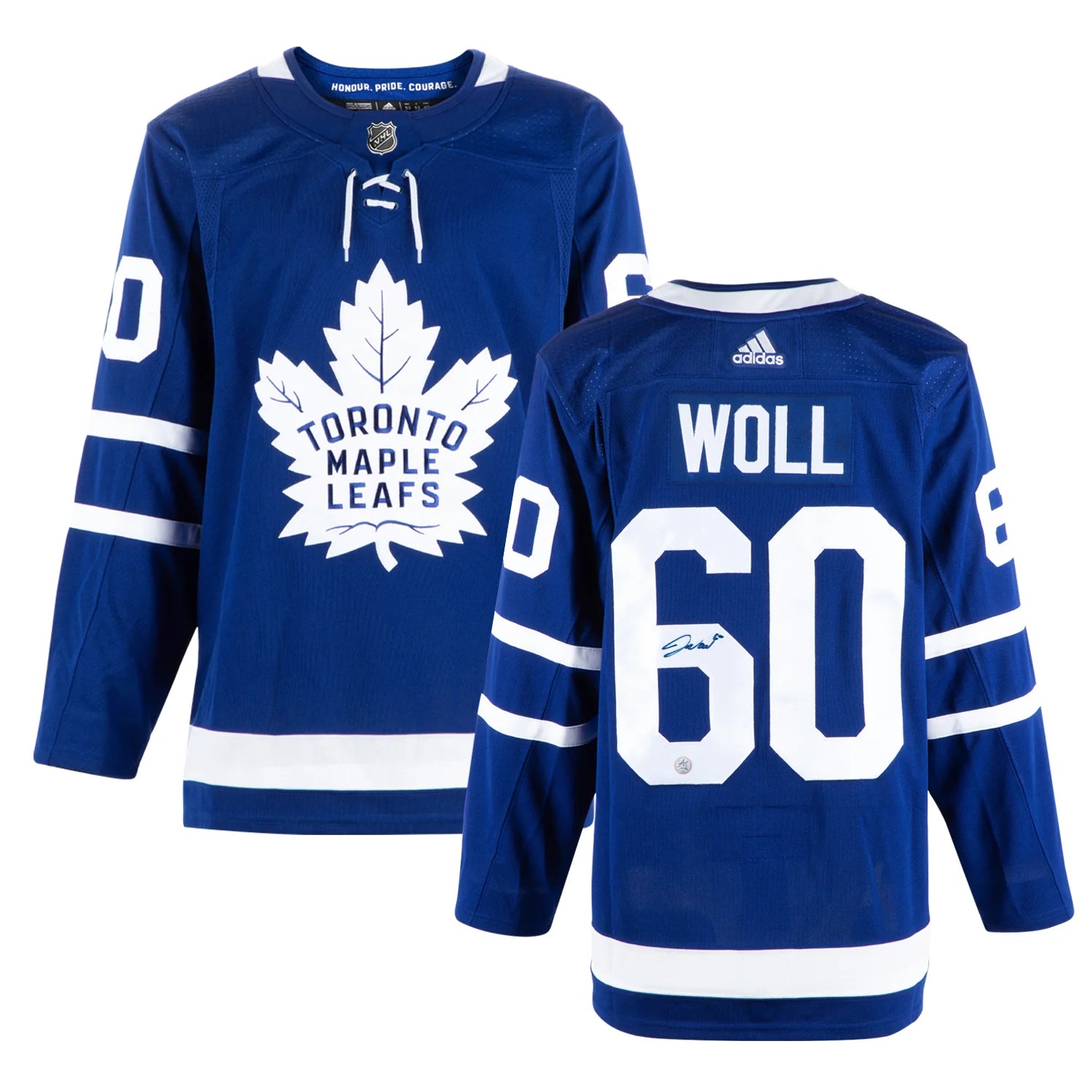 Joseph Woll Toronto Maple Leafs Autographed Blue (Home) Adidas Jersey